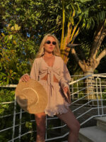 STRAW FEDORA HAT - GOLDEN SUN - Image 2