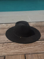 STRAW FEDORA HAT -NOIR - Image 4