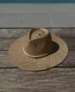 STRAW FEDORA HAT - GOLDEN SUN