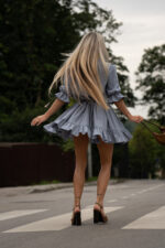 SILVI DRESS BLUE - Image 4